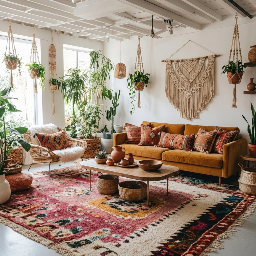 Global Bohemian Living Room
