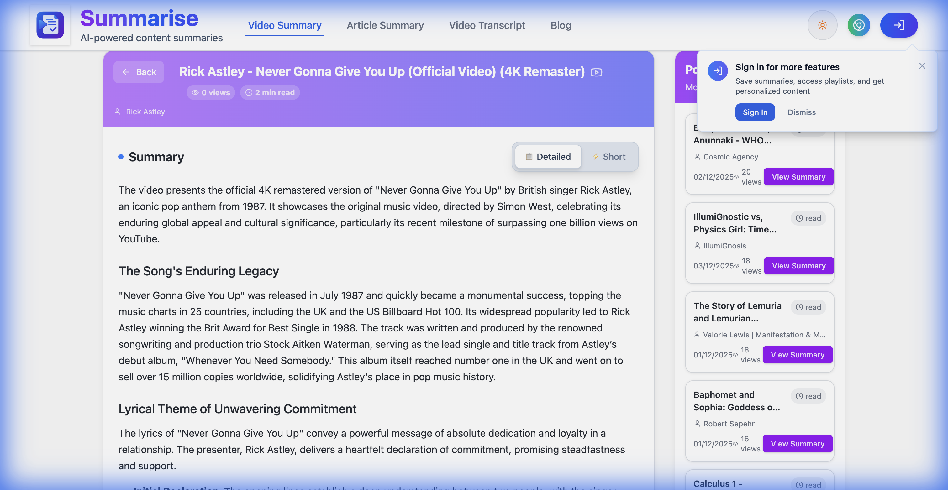 How to Summarize YouTube Videos Using AI (Free, No Sign-Up)