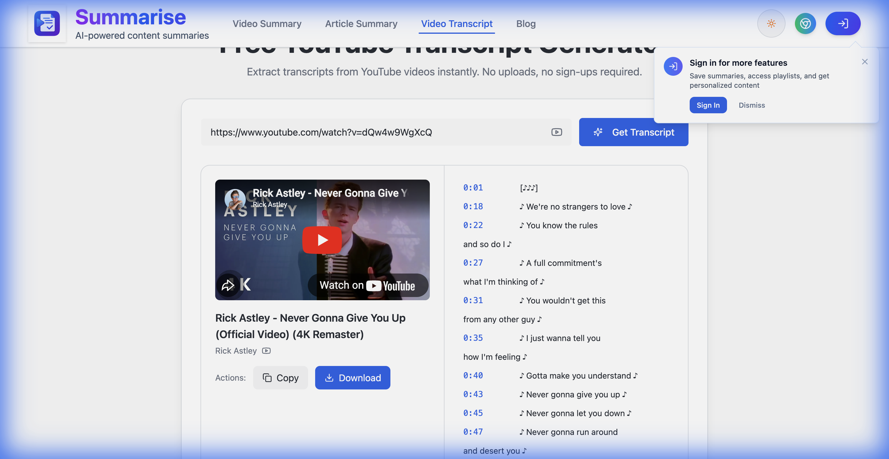 How to Get the Transcript of Any YouTube Video (Free, Instant)